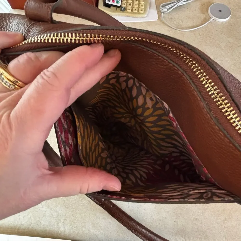 Lodis brown leather